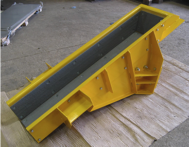 Fabricated and painted feeder